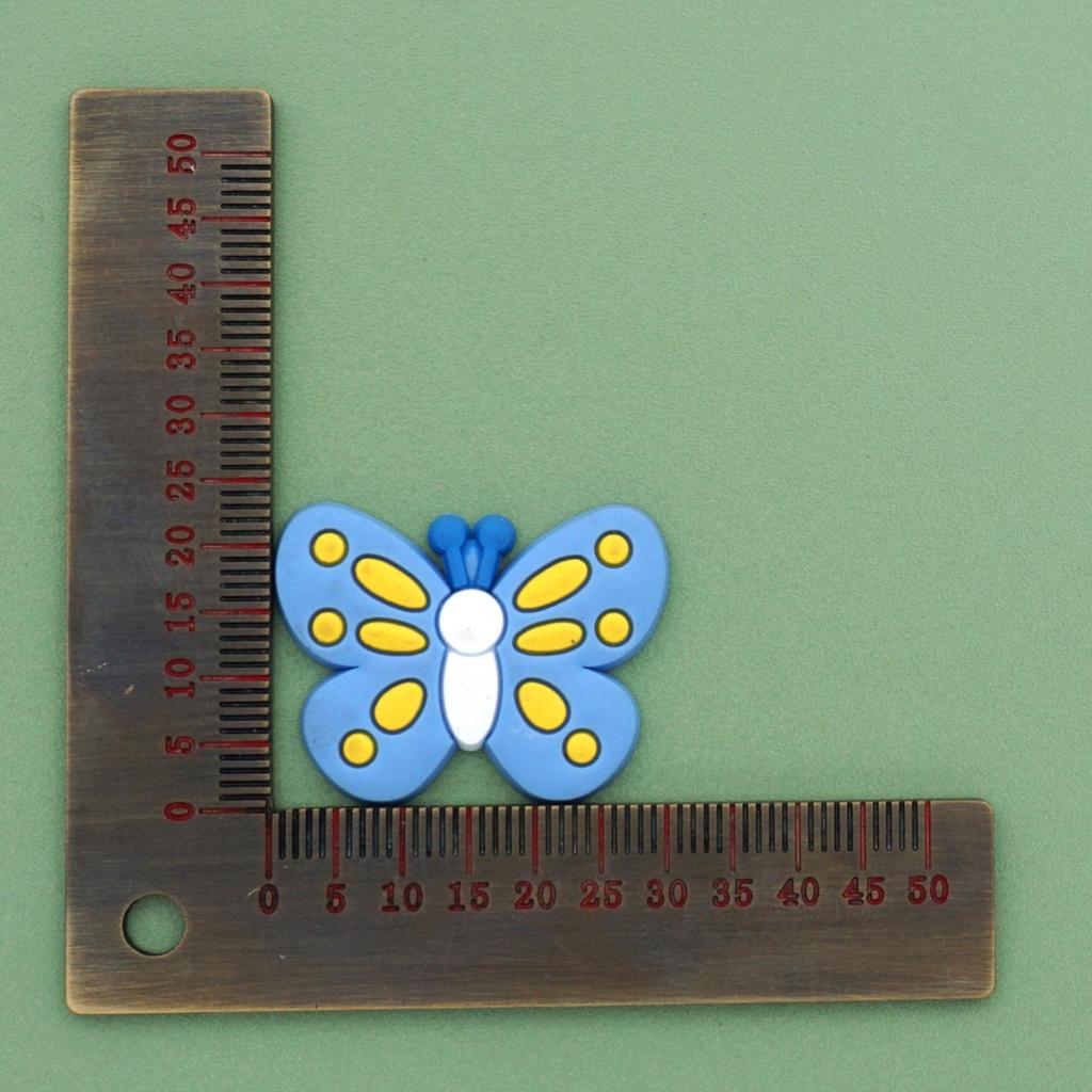 Пряжки для украшения обуви в виде бабочек и цветов для садовых клогов