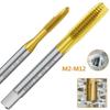 HSS Titanium Coating Thread Tap Screw Machine Tap Drill Bit M2-M12 Metric Straight Flute Thread Tap HSS6542 Threading Tap Drill