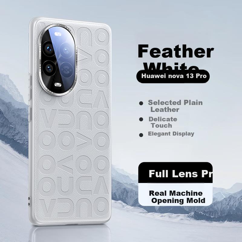 Case for Huawei Nova 13 Pro, NOVA13PRO Protective Cover, Leather, Full Lens Protection, Ultra-Thin Shockproof Soft Edge Silicone Heat Dissipation,