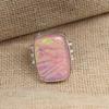 AAA + розовый австралийский тройной опал драгоценный камень стерлингового серебра 925 пробы кольцо ювелирные изделия ручной работы
