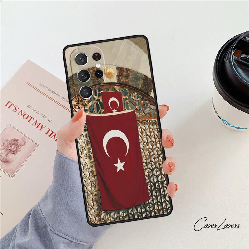 Национальный флаг Турции Турецкий флаг чехол для телефона Для Samsung Galaxy S24 S25 S23 S22 Ultra Note 10 20 Plus S20 S21 FE Чехол