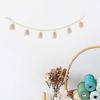 Богемия макраме ручной работы плетеная гирлянда из деревянных бусин корзина для живота настенные украшения декор