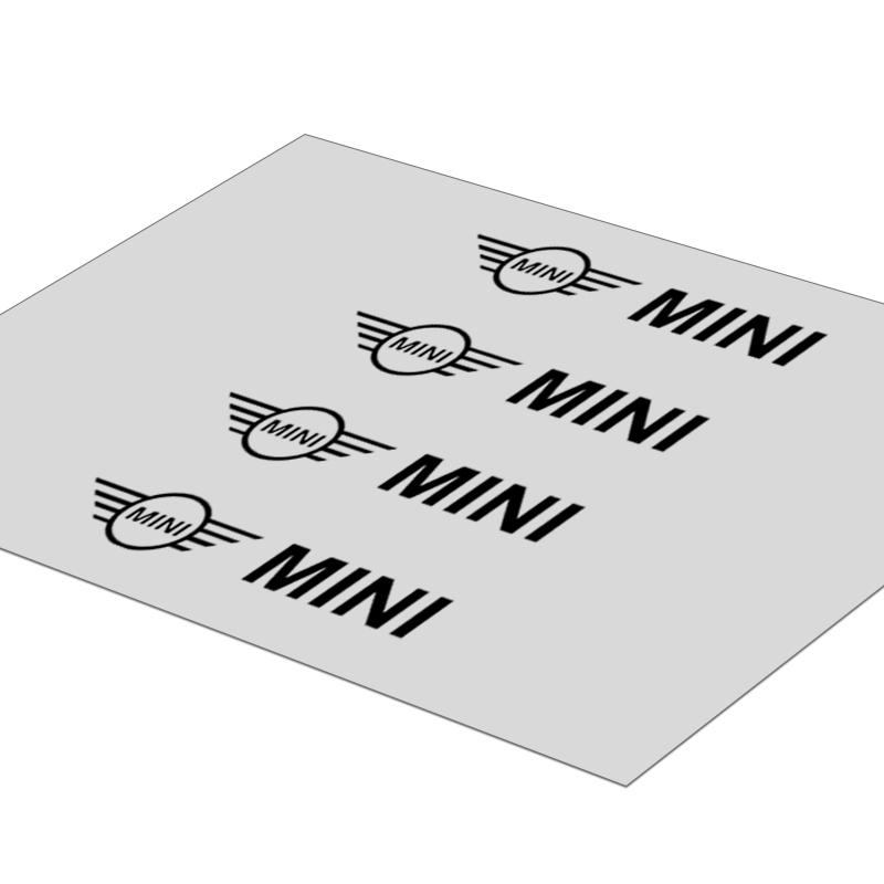 4 шт. Наклейки на дверные ручки автомобиля Наклейки на шины Зеркало заднего вида Украшение для MINI Cooper F54 F55 F56 R56 R60 Roadster Clubman Coupe