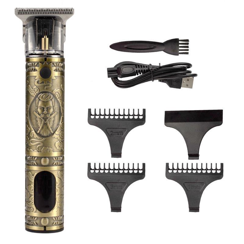 T9 LCD Display USB аккумуляторная электрическая машинка для стрижки волос - профессиональный инструмент для карвинга и тримминга
