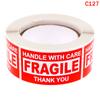 250 шт./рулон хрупкие наклейки обращайтесь с осторожностью спасибо предупреждающие этикетки