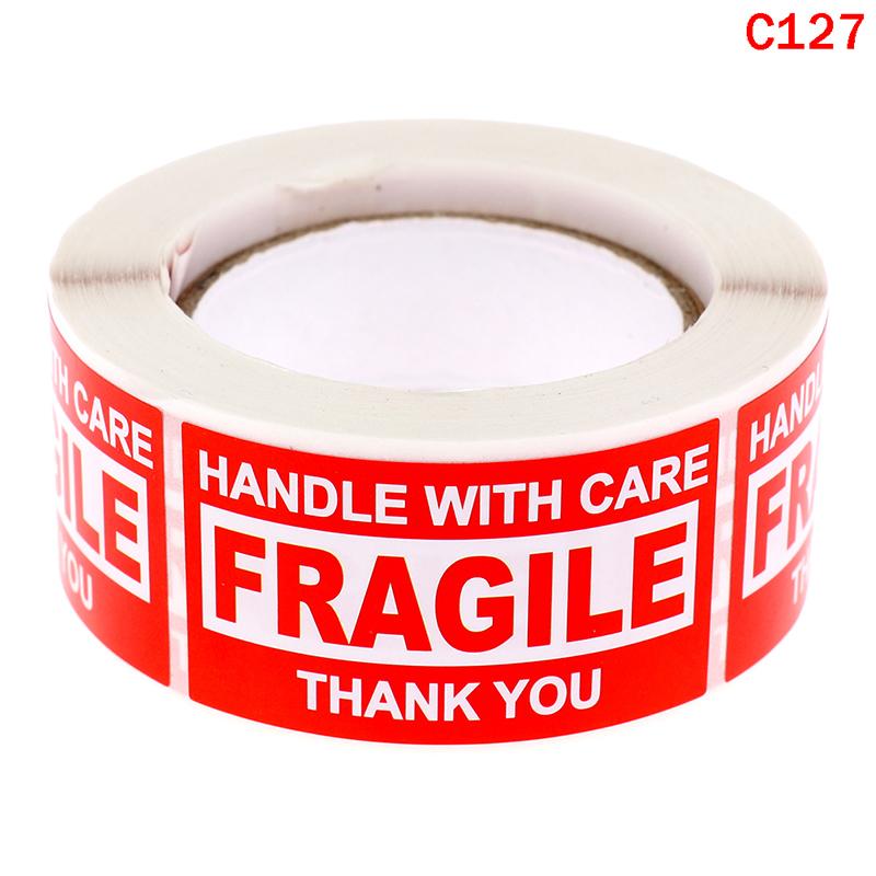 250 шт./рулон хрупкие наклейки обращайтесь с осторожностью спасибо предупреждающие этикетки