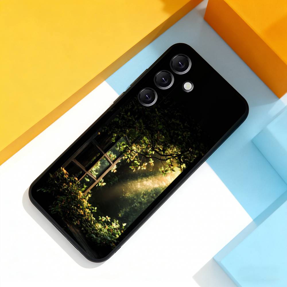 Forest Art Landscape For Samsung Galaxy A 22,71,53,52,51,72,73,5G,Note,J7,8,9 Phone Case Soft Black Cover