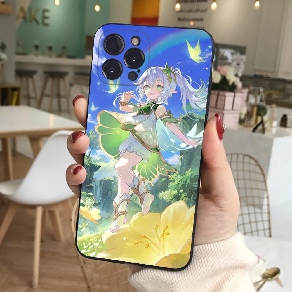 Кейс для телефона Нахида Genshin Impact Силиконовый Мягкий для iphone 16 15 14 13 12 11 Pro Mini XS MAX Plus X Чехол