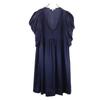 SEE BY CHLOE Смесь шелка цельное платье USA2 Темно-синий x синий x белый Женский Б/у