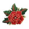 Water-Soluble 3D Multi-Color Multi-Layer Embroidery Patch - Heavy-Duty Rose DIY Lace Accessory