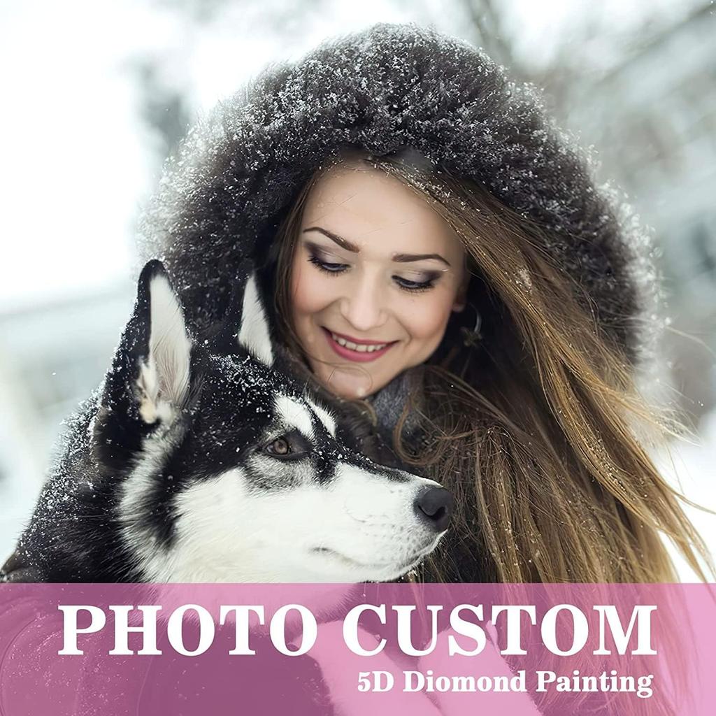 Фото на заказ 5D DIY Алмазная картина Вышивка крестом Частный заказ Мозаика Алмазная картина Полная квадратная алмазная вышивка