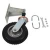 Gate Wheel 8 Inch Grey High Strength Steel Spring Cushioned Caster Wheel for Home and Garden