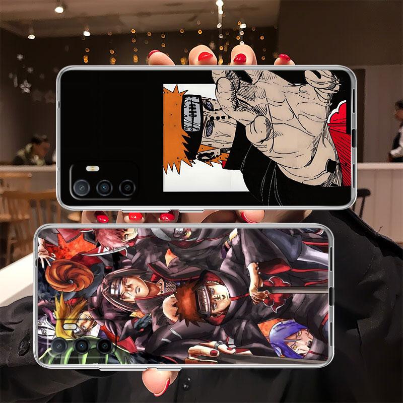 TR37 Naruto Akatsuki Transparent Phone Case for Motorola Moto G40 G04 G05 One Ace Action  Fusion + Plus Hyper Macro Vision Zoom
