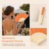 5PCS colorful Portable Travel Hand Fan 8.3in Performance Decorative Hand Fan  Summer Outdoor Cooling