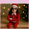 Oz Christmas Elf Doll Decoration With Removable Glasses For Holiday Home Decor