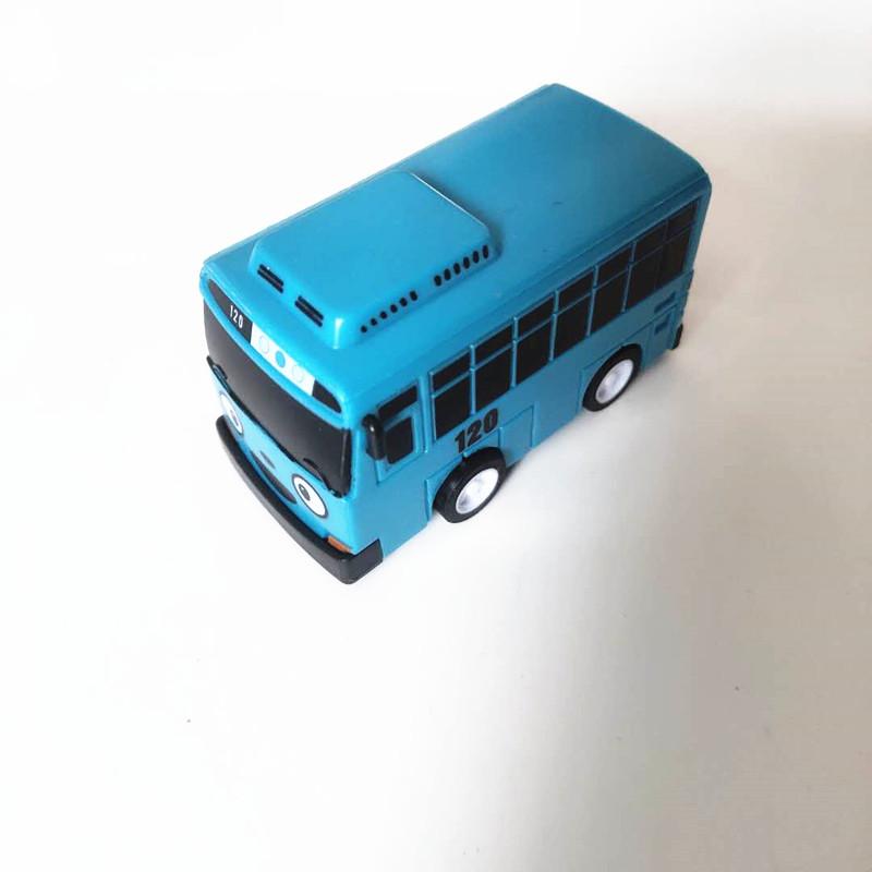 Новый 4 шт./набор ko Toy Маленький Автобус Мини Пластиковый Инерционный Синий Тайо Красный Гани Желтый Лани Зеленый Rogi Автобус Модель Машины для Детского Подарка