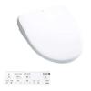 TOTO Washlet Apricot F1 White Toilet Seat Antibacterial Full Cover TCF4714#NW1