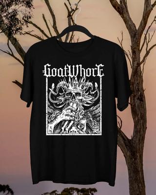 Новая черная футболка Goatwhore с коротким рукавом, подарок для фаната, все размеры, унисекс, размер MD