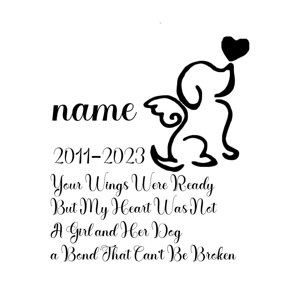 Мемориальный камень для домашних животных Персонализированные подарки на случай потери домашнего животного Персонализированная надгробная плита для собак Индивидуальное имя собаки и дата смерти