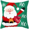 Red Green Christmas Cushion Cover Snowman Santa Claus 2022 Happy New Year Ornament Pillowcase