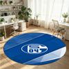 Schalke 04 Printed Round Crystal Velvet Rug Soft Non Slip Floor Carpet For Bedroom Holiday Gift