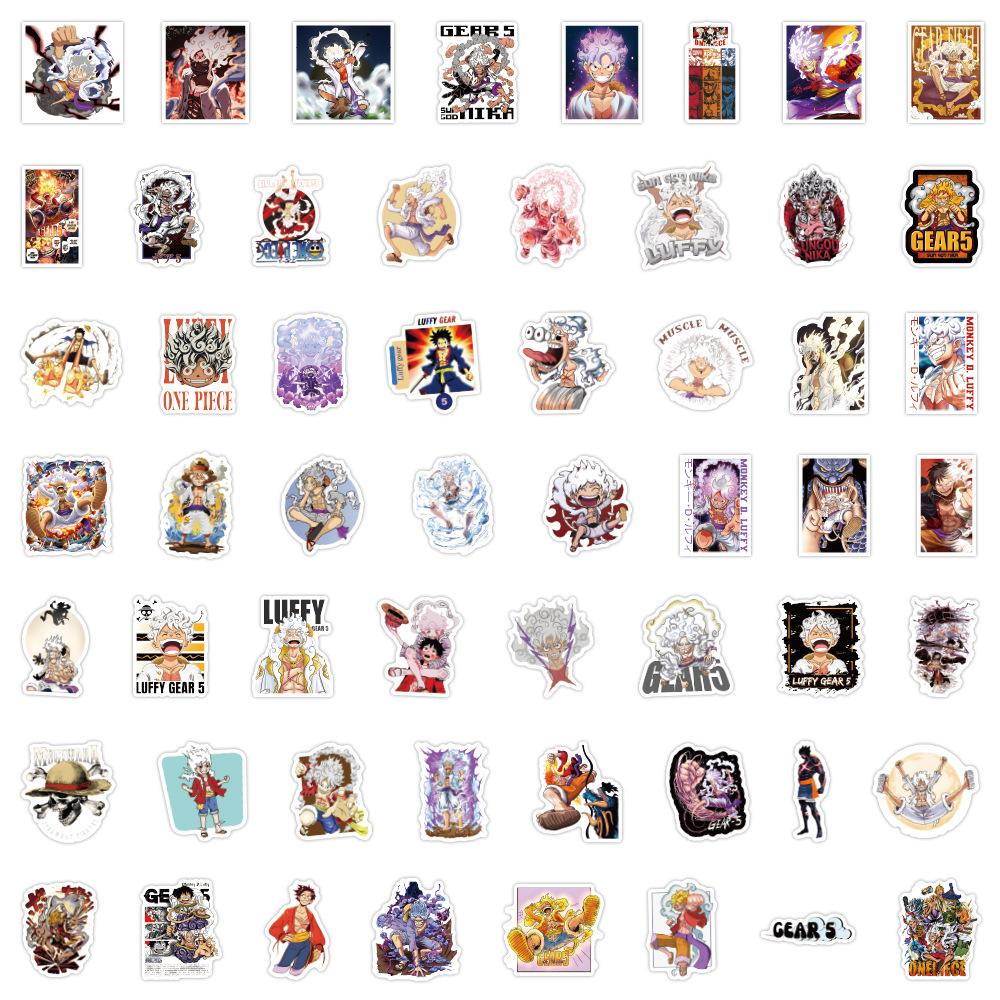 55/110 Новые стикеры граффити One Piece Луффи Гарэ для чемодана, ноутбука, бутылки для воды