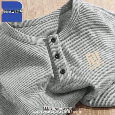 Мужской пуловер с воротником хенли Z American от Jeanswest T1015