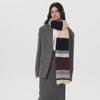 New Autumn and Winter Warm Multi-color Striped Imitation Cashmere Scarf Women's Tide, Thickened Scarf Knitted Scarf