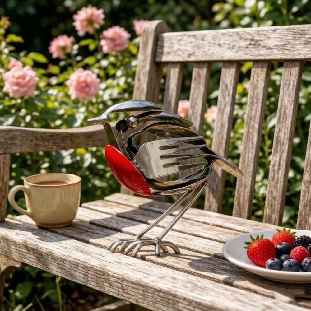 New Handmade Robin Metal Art Sculpture Mockingbird Metal Robin Desktop Small Ornament Robin Ornament Robin Statue