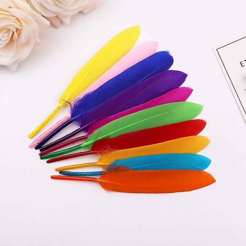 20/100pcs Duck Feathers DIY Feathers for Jewelry Making Plumes Earring Home Wedding Decoration Plumas Crafts Accessories 10-15CM