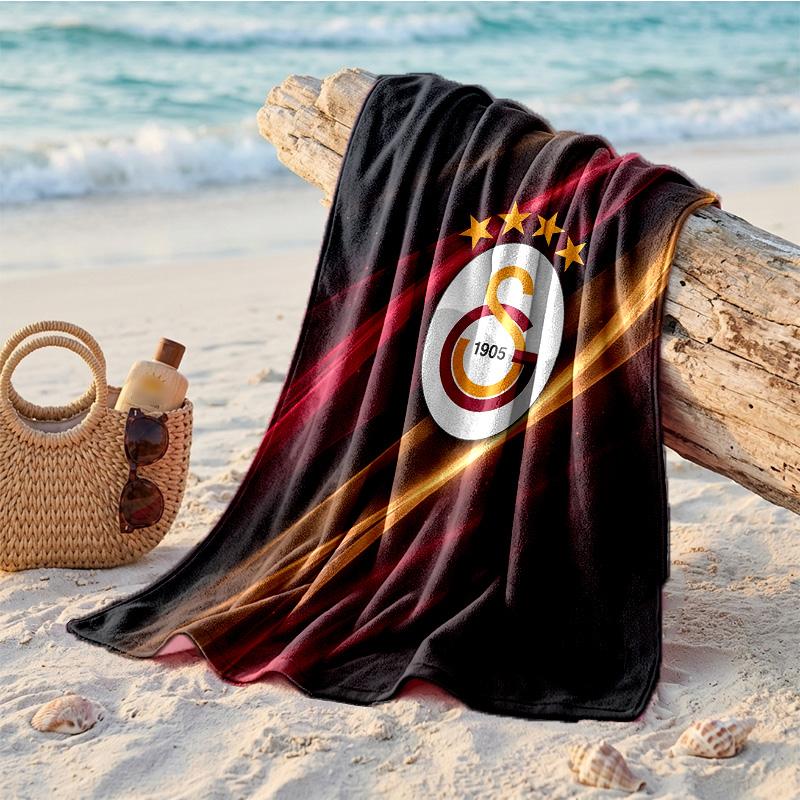 Пляжное полотенце из микрофибры Galatasaray FC, быстросохнущее, впитывающее, большое, для пляжа, плавания, путешествий