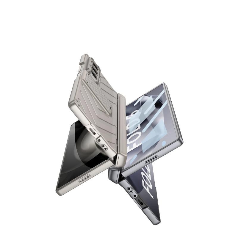 Жесткая броня, магнитная защита шарниров, жесткий чехол для телефона из ПК для Samsung Galaxy Z Fold 6, чехол с кронштейном для ручки, защитная пленка для экрана