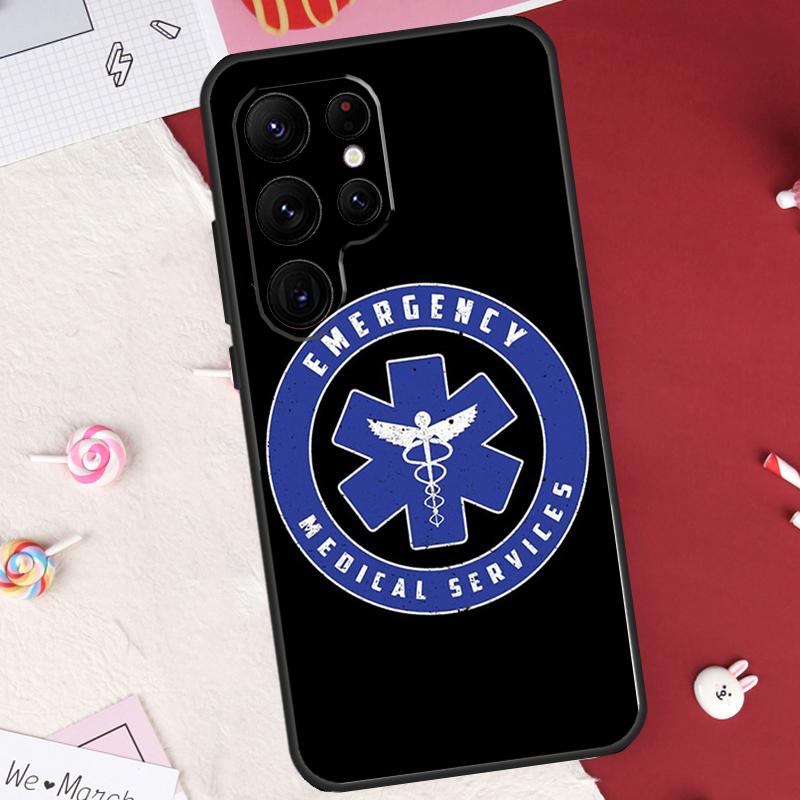 Emergency Medical Star of Life Case For Samsung Galaxy S26 Ultra S23 S22 S21 S20 S24 S25 Ultra S10 Plus S25 FE Cover Shell