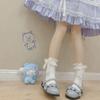 Японские кружевные носки Lolita Bow Mid-Tube - мягкие, дышащие, для женщин