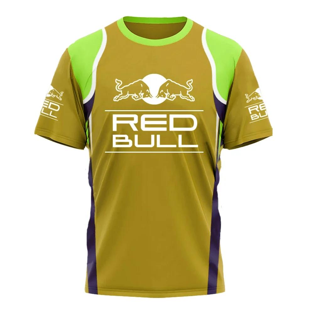 Одежда команды Red Bull Racing F1 Футболка для гонок Формулы 1 Мужская Мотоциклетная Внедорожная Тренировочная Футболка