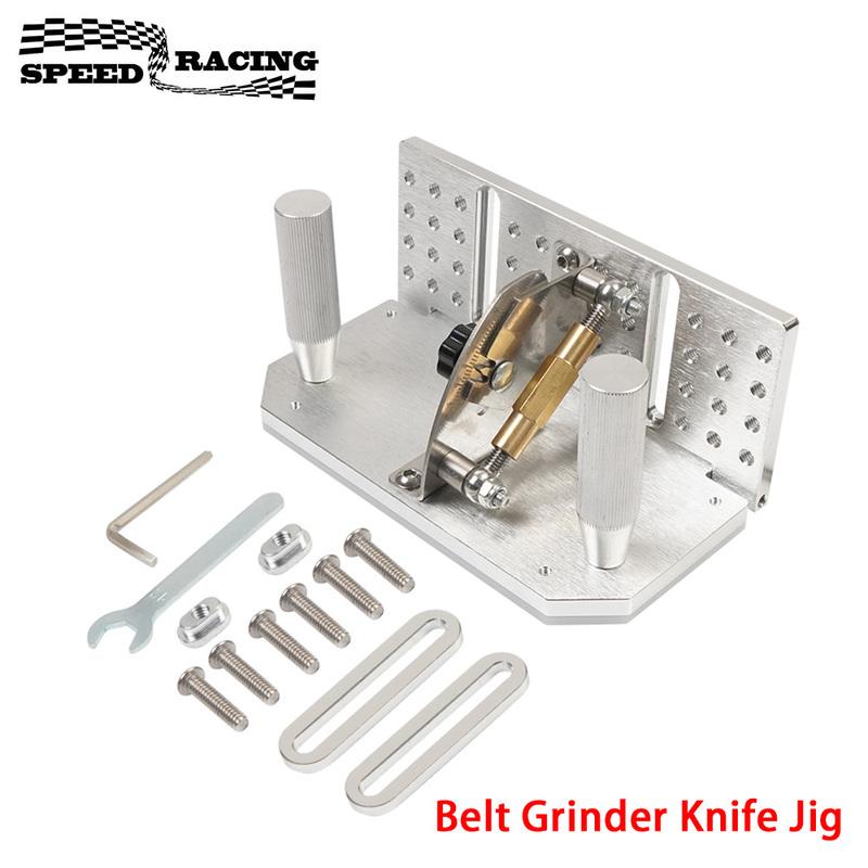 Belt Grinder Knife Jig,Belt Knife Sharpener Jig with Dual Press Plates for Belt Sander Machine Knife Making Angle Grind Guide
