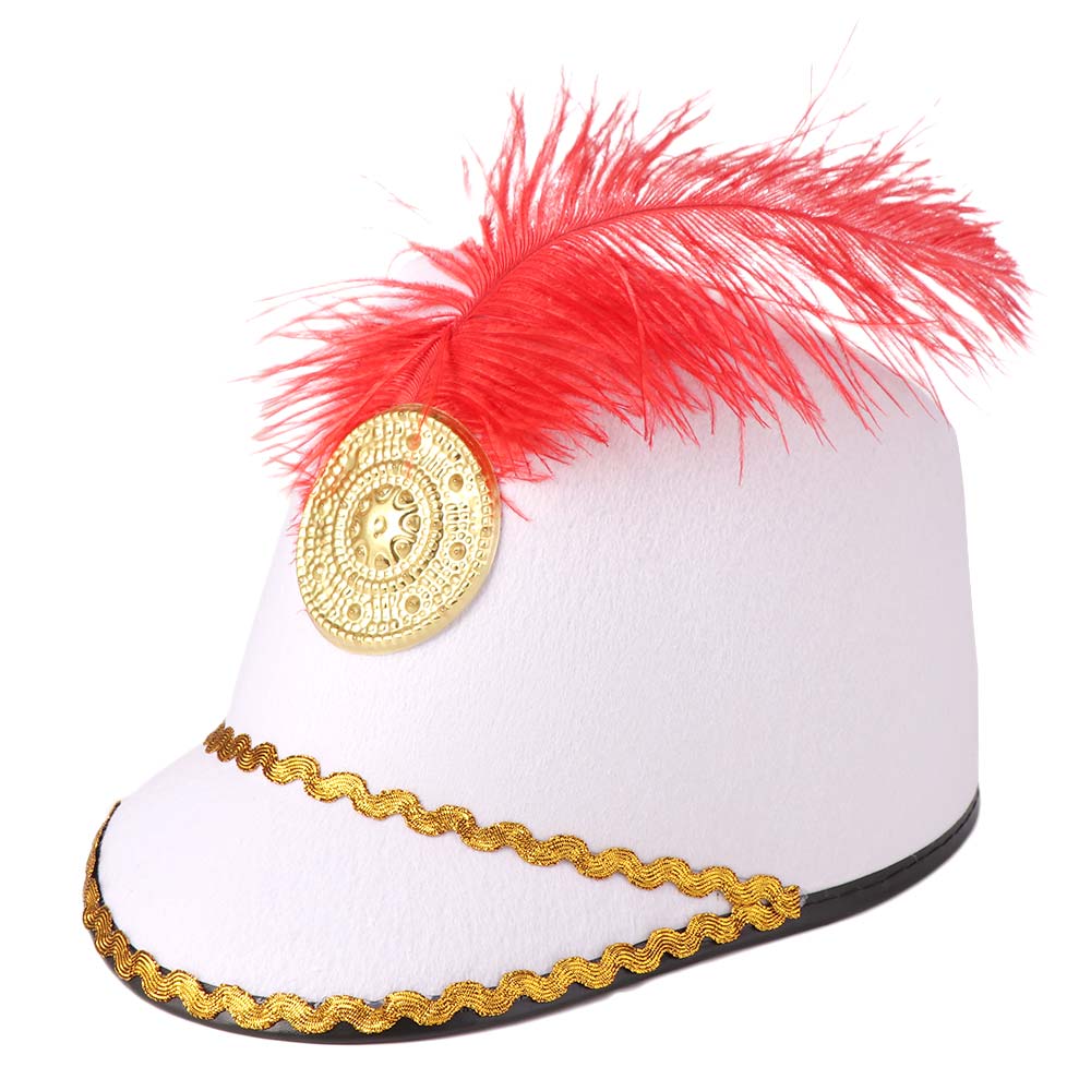 Dress Up Marching Band Hat Vintage Knight Drum Major Hat Stylish Hat Uniform Hat Halloween