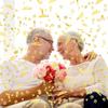 WILLBOND 3000 Pcs Gold 50th Anniversary Confetti Glitter Confetti Table Scatter Decorations for 50th Anniversary Wedding Birthday Party Decoration