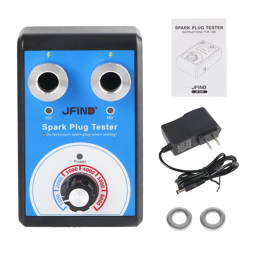 13 мм до 12 В автомобильный детектор анализатор зажигания инструменты 110 В 220 В Jfind JF109 двойной отверстие автомобиль мотоцикл автоматический тестер свечей зажигания