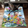 Custom Digimon Mat Personalized Name, Polyester Washable Indoor Entryway Rug, Gift for Christmas, Easter, Thanksgiving Day