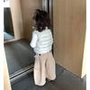 Стильный осенне-зимний комплект для девочек: утепленный жилет и брюки
