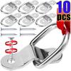 10Pcs Heavy Duty Cargo Tie Down Ring Universal Fit Fastener Ring Trailer Pull Hook  Van Mount