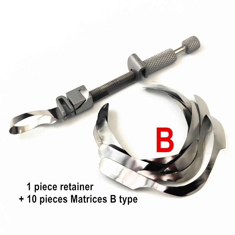 Стоматологическая матрица Тоффлемайра для глубокого поднятия края Матрицы большой кривизны Фиксатор стоматологического материала Секционная контурная матрица