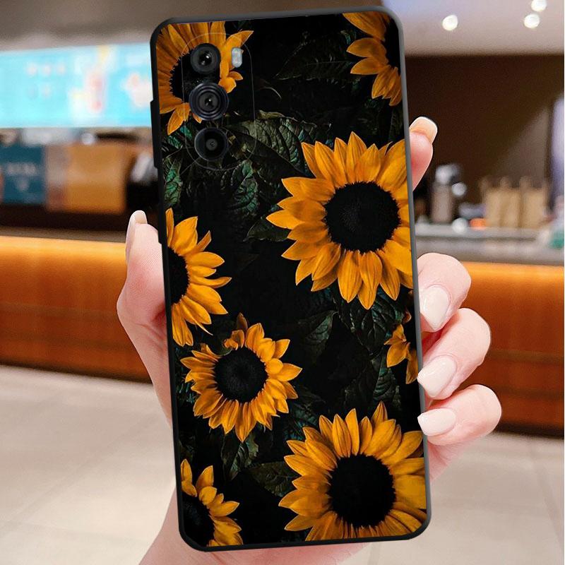 Sunflower Phone Case For Motorola Edge 60 50 40 Pro 60 50 40 30 Ultra Neo Fusion Moto G Play G Stylus G Carcasas