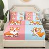 Милый узор с корги Матрас Комплект из трех предметов Цифровая печать Постельное белье Матрас Комплект из трех предметов Детский Взрослый