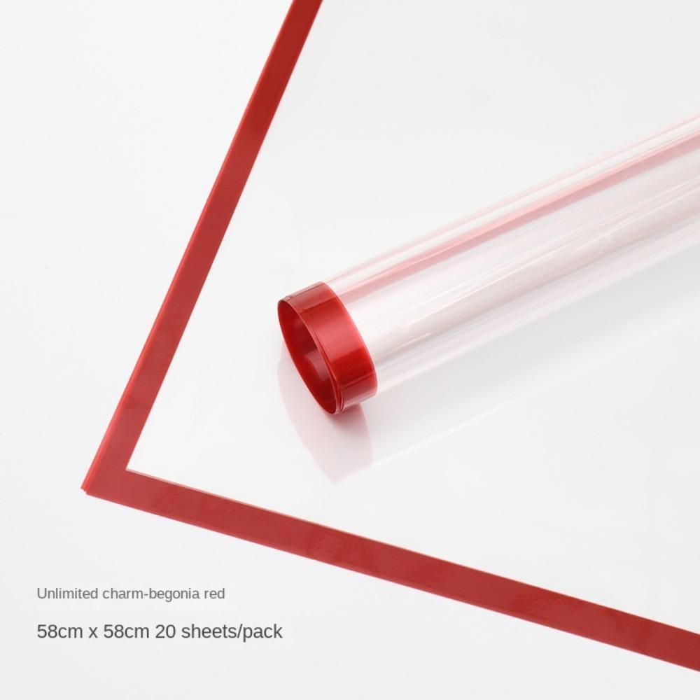 PVC Film Bouquet Packing Bag Craft Flower Packaging Bag Flower Wrapping Paper Roll Mother's Day