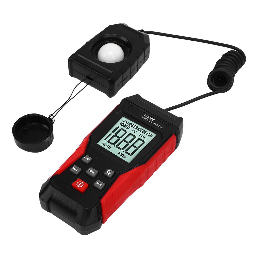 Digital Illuminance Light Meter 0.1  200000LX Measurement Range Photometer Luxmeter with LCD Display for Factory