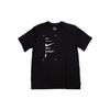 Minimalist Letter Logo Print Casual Round Neck T-Shirt Men Tops Black DX5817-010