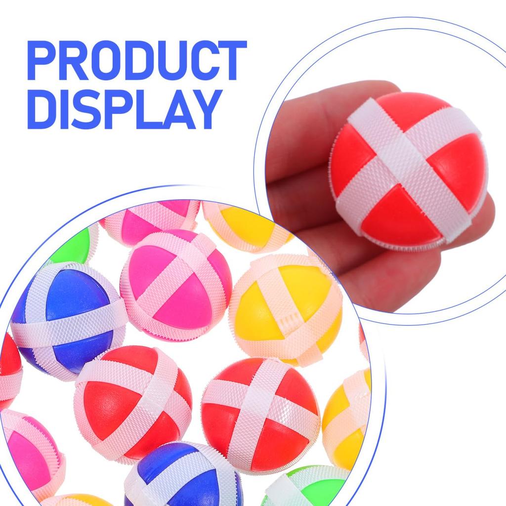 EXCEART Target Balls, Sticky Darts, Dart Set with Suction Cups, Kids' Throwing Game, 25 Pieces, Random Colors
