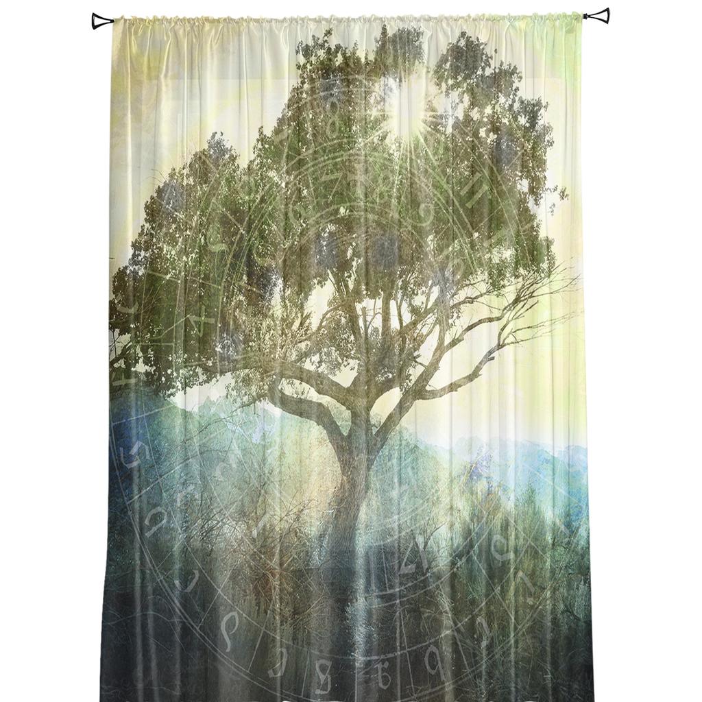 Temple Tree Современные Шторы Для Гостиной Прозрачные Тюль Шторы Оконные Прозрачные Для Спальни Аксессуары Декор
